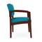 Lesro Lenox Wood Wide Guest Chair Wood Frame, Mahogany, OH Waterfall Upholstery LW1201 - alternate 1